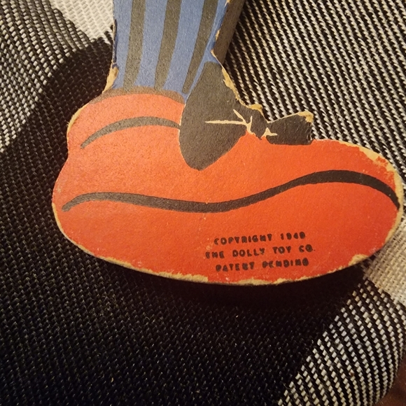 VINTAGE MOTHER GOOSE PIN-UPS #239 OLD KING COLE FIDDLERS THREE Dolly Toy Company - Picture 2 of 9